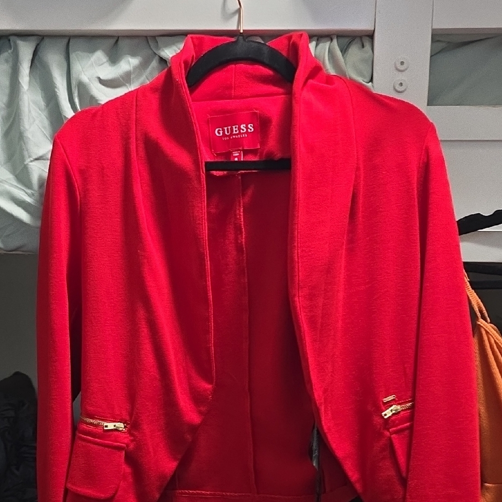 GUESS Bold Red Blazer